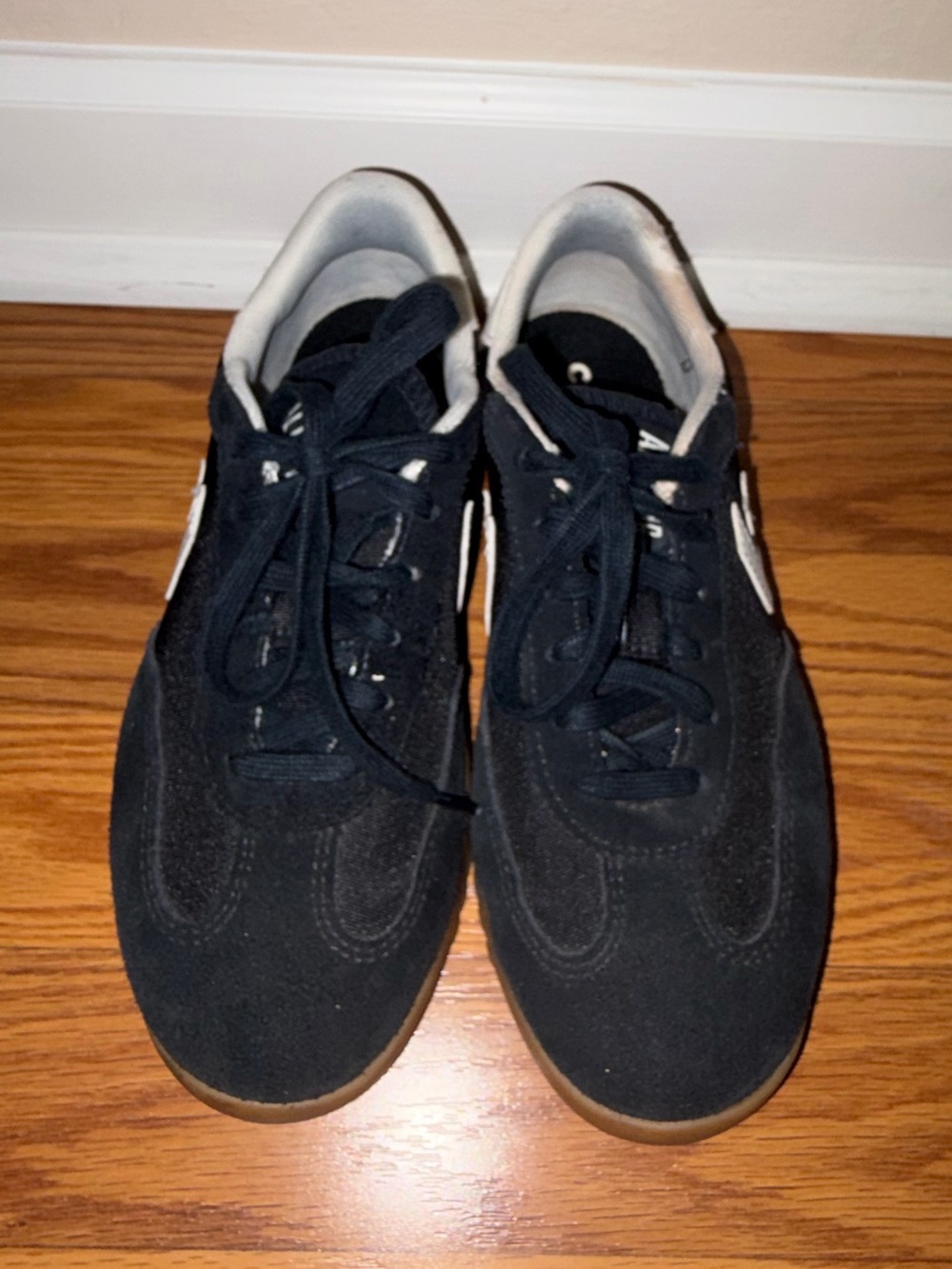 Women's Converse All Stars Black Suede Lace-Up Sneakers
